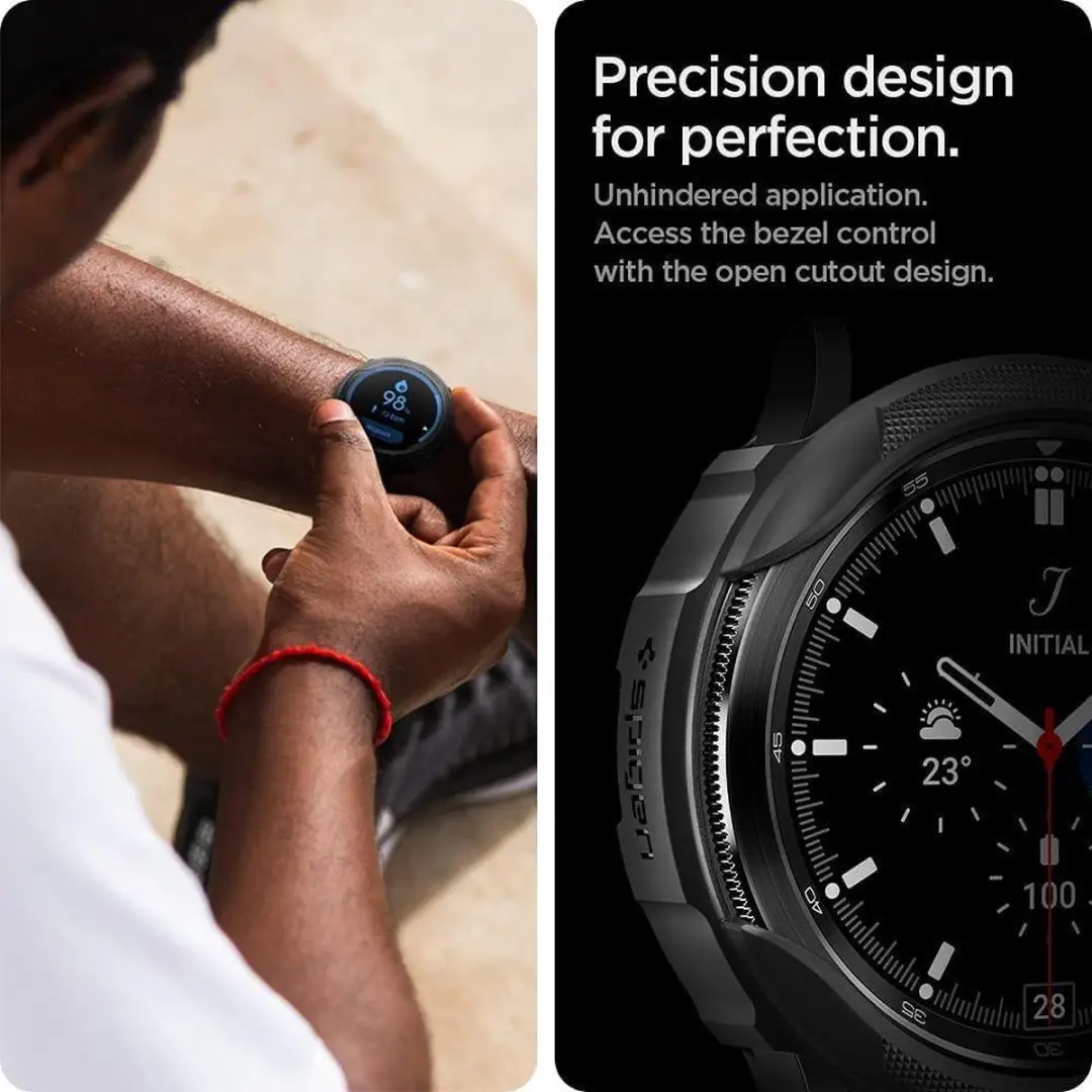 Spigen Galaxy Watch 4 Classic 42mm Liquid Air Hoesje - Zwart