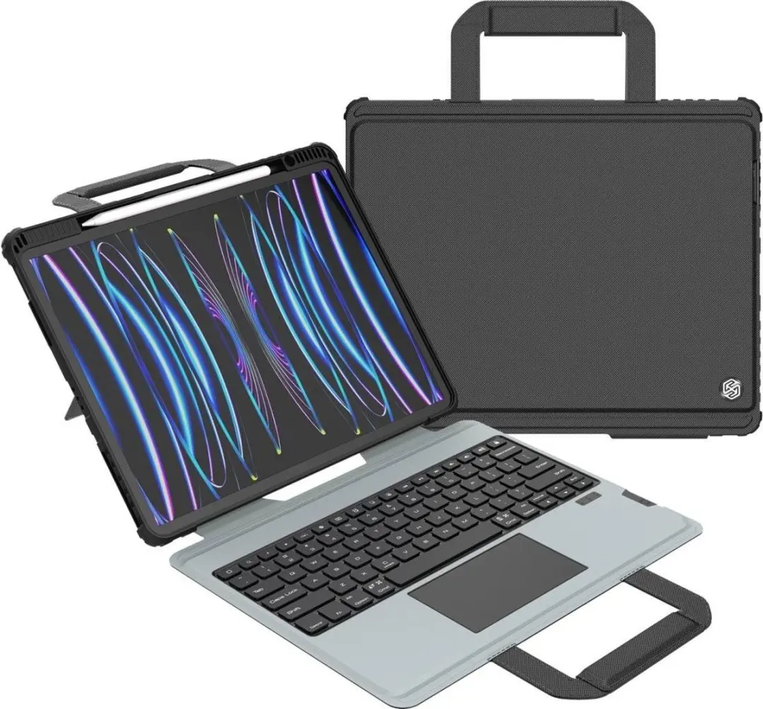 Nillkin Bumper Go 57983121329 Verlichte Toetsenbordhoes - iPad Pro 12.9" / Air 13" - Zwart