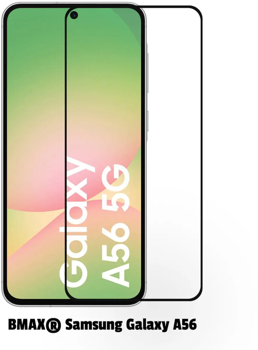 BMAX Samsung Galaxy A56 Schermbeschermer 2 Stuks - Zwart