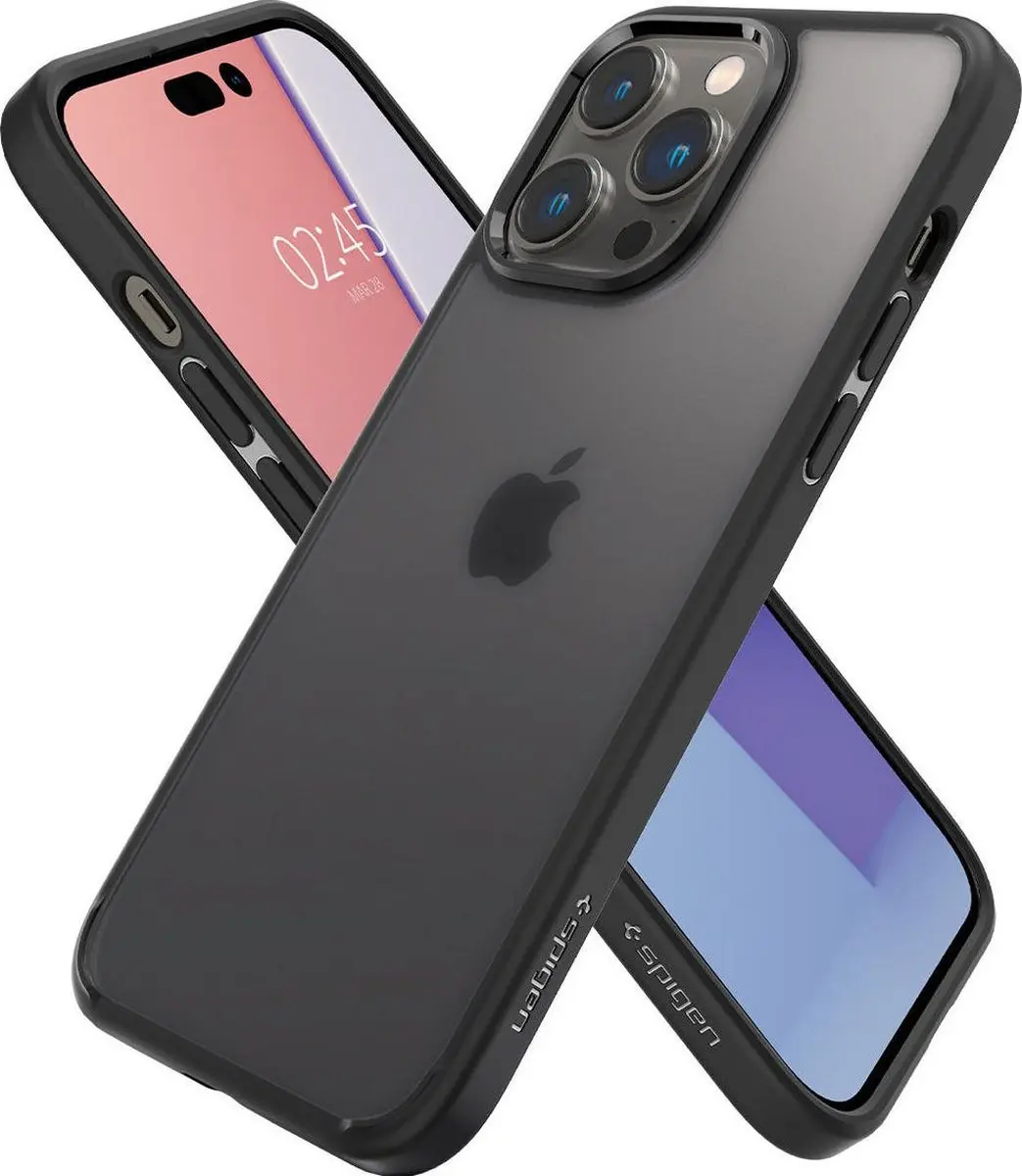Spigen Ultra Hybrid iPhone 14 Pro Max Hoesje ACS04824 - Zwart - afbeelding 6 van 6