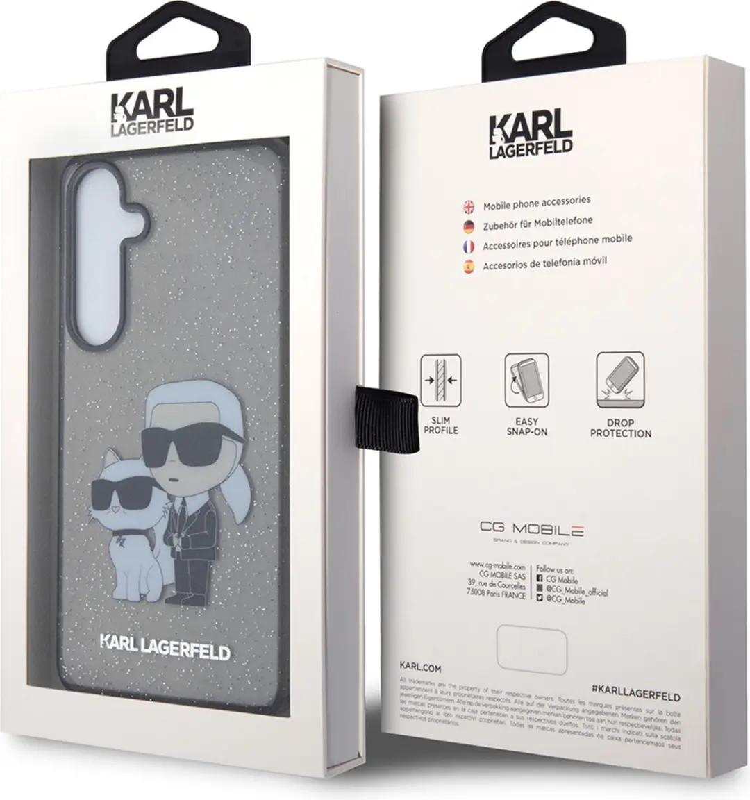 Karl Lagerfeld Samsung Galaxy S24+ Backcase - Effen Grijs - TPU