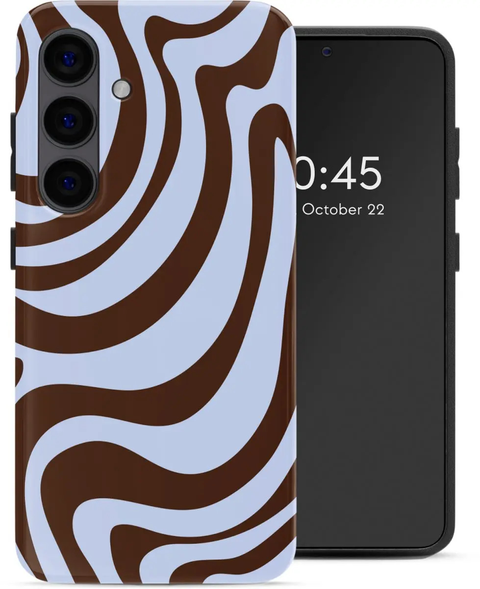 Selencia Hoesje Samsung Galaxy S24 Dream Swirl Chocolate