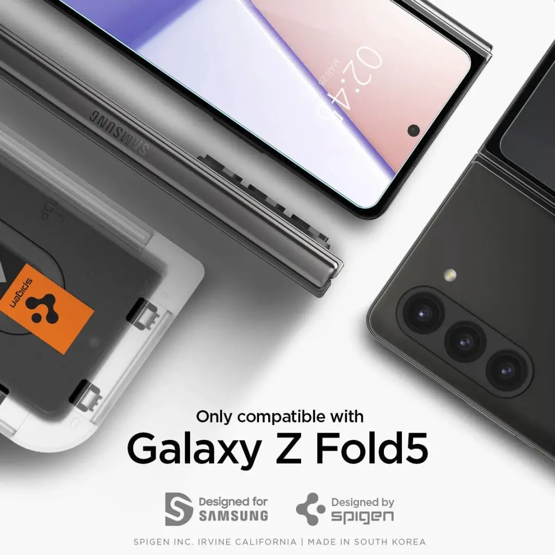 Spigen AGL06523 Scharnier Screen Protector Samsung Galaxy Z Fold5 - 2 Stuks