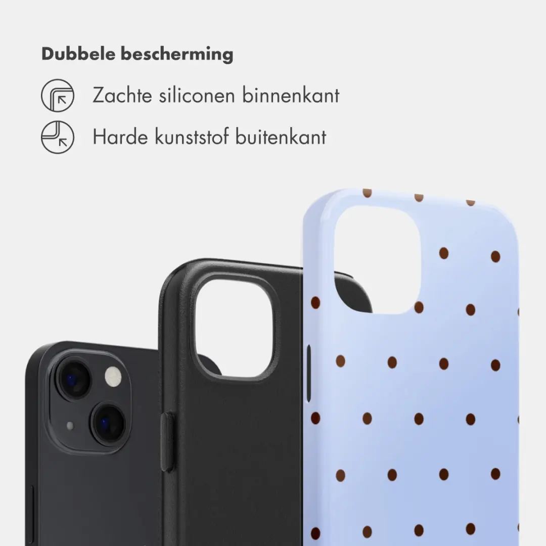 Selencia Hoesje iPhone 13 Pro Lichtblauw
