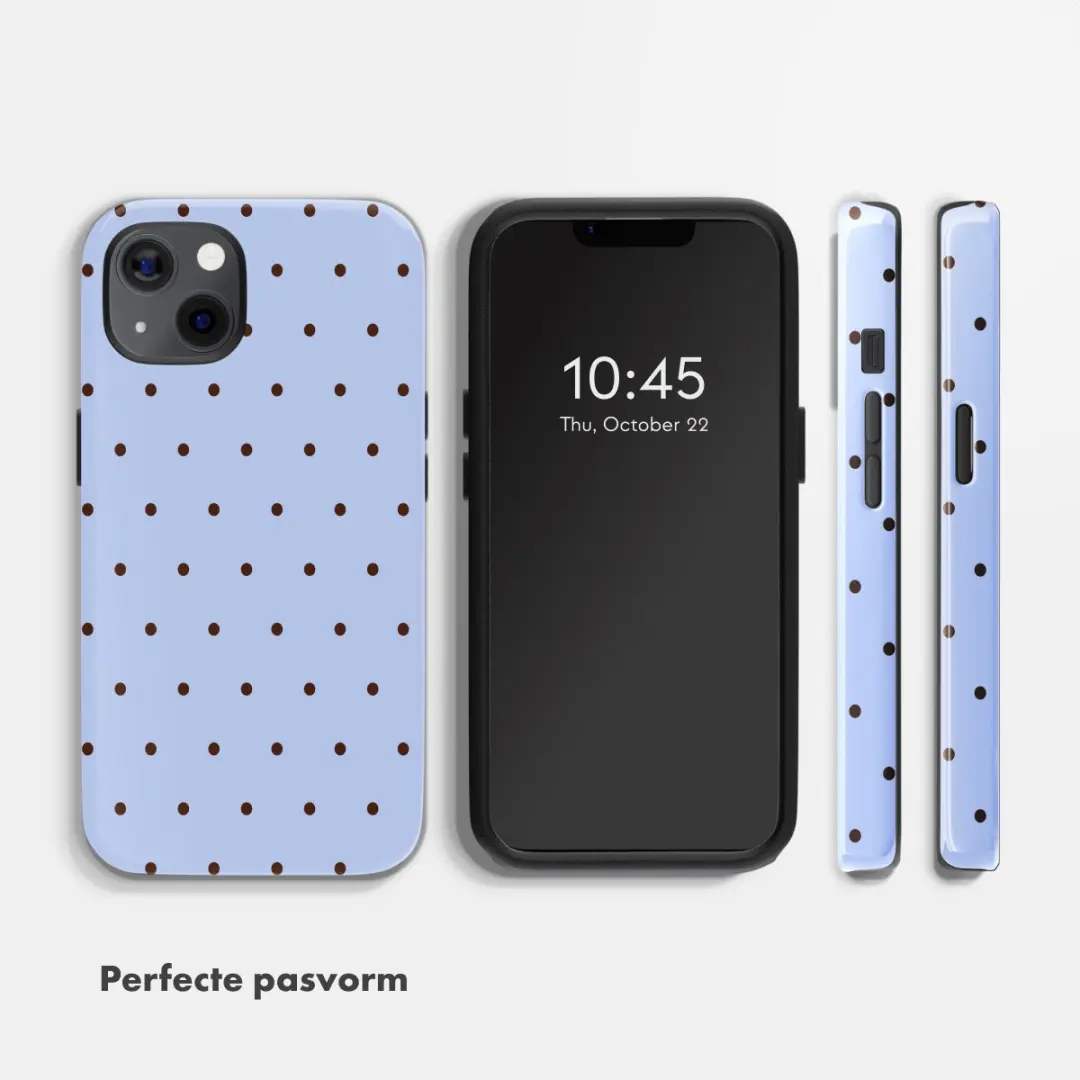 Selencia Hoesje iPhone 13 Pro Lichtblauw