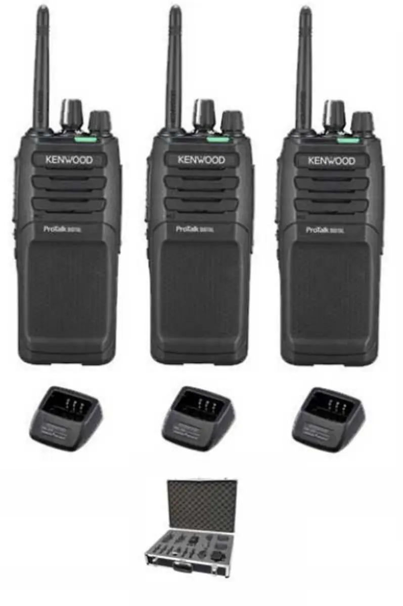 Kenwood TK-3701D Portofoons - 3 Stuks - Zwart - afbeelding 5 van 5