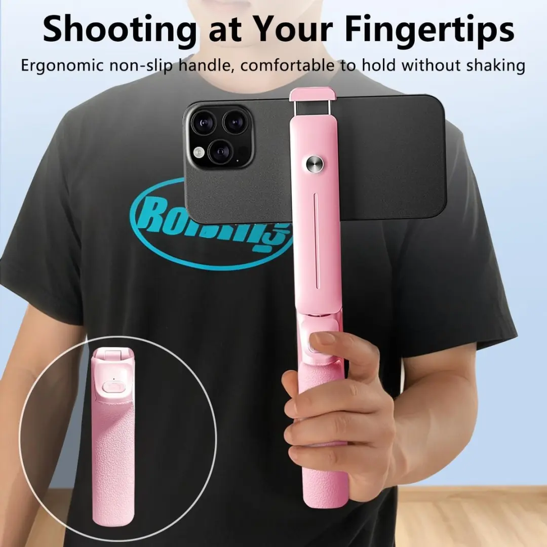 ECTEATOY YXP-7 Selfiestick - Smartphone - Roze