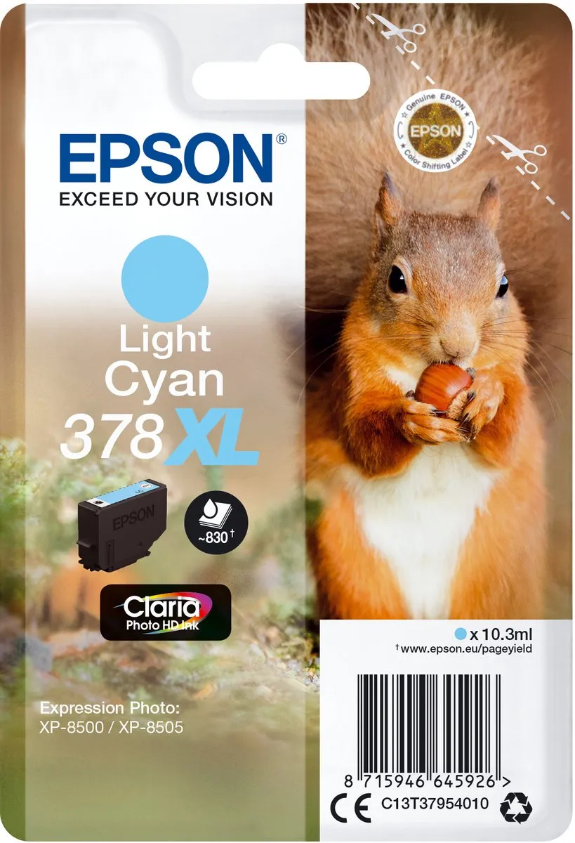 Epson 378XL Cyan Inktcartridge - 103ml