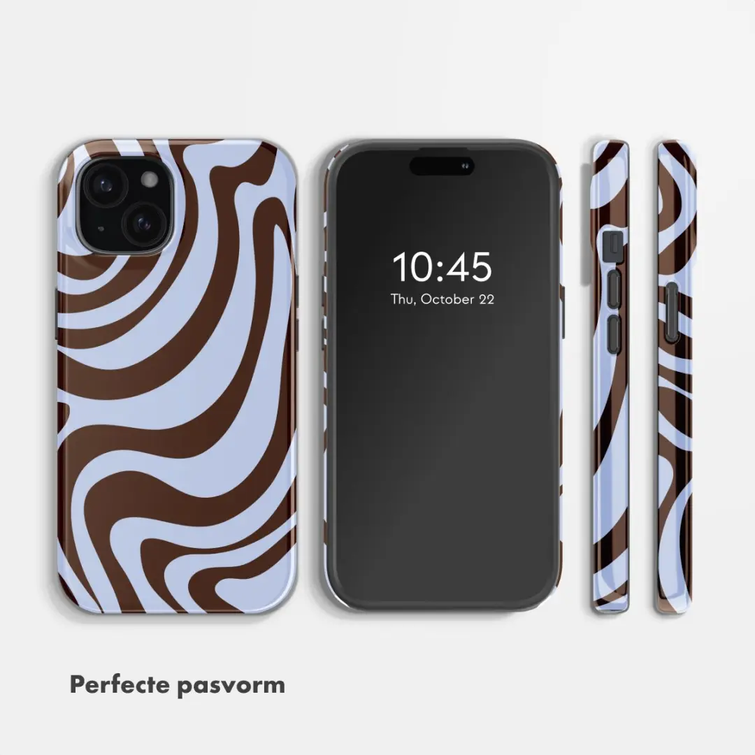 Selencia Hoesje iPhone 15 Dream Swirl Chocolate