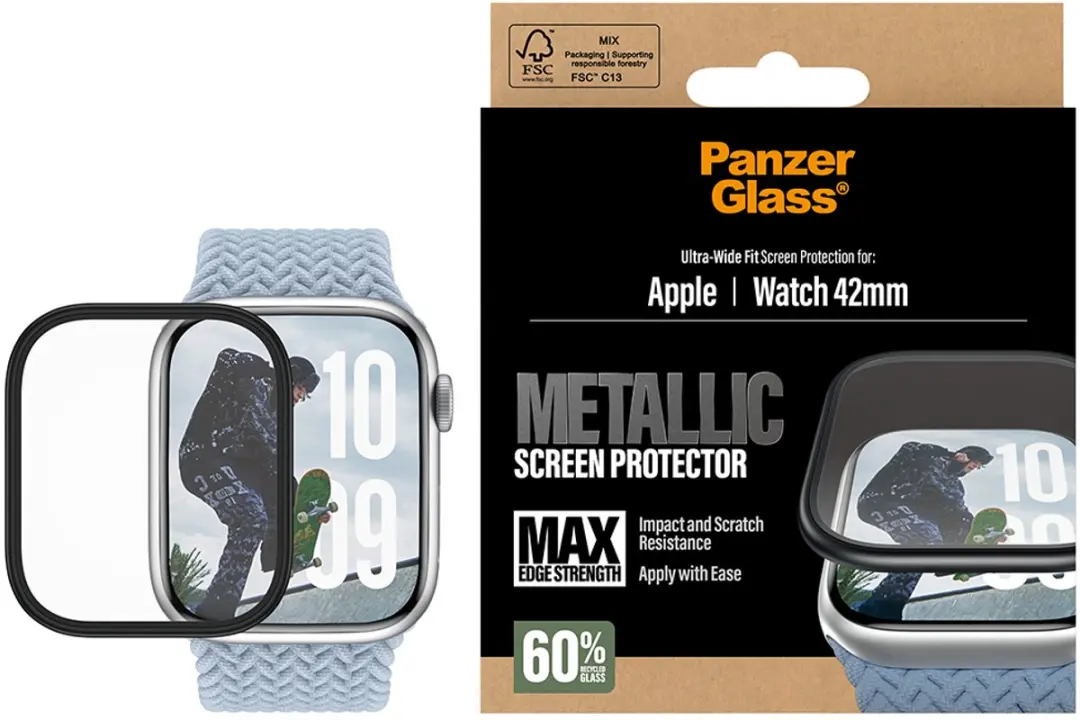 PanzerGlass Apple Watch 42mm Screenprotector - Transparant