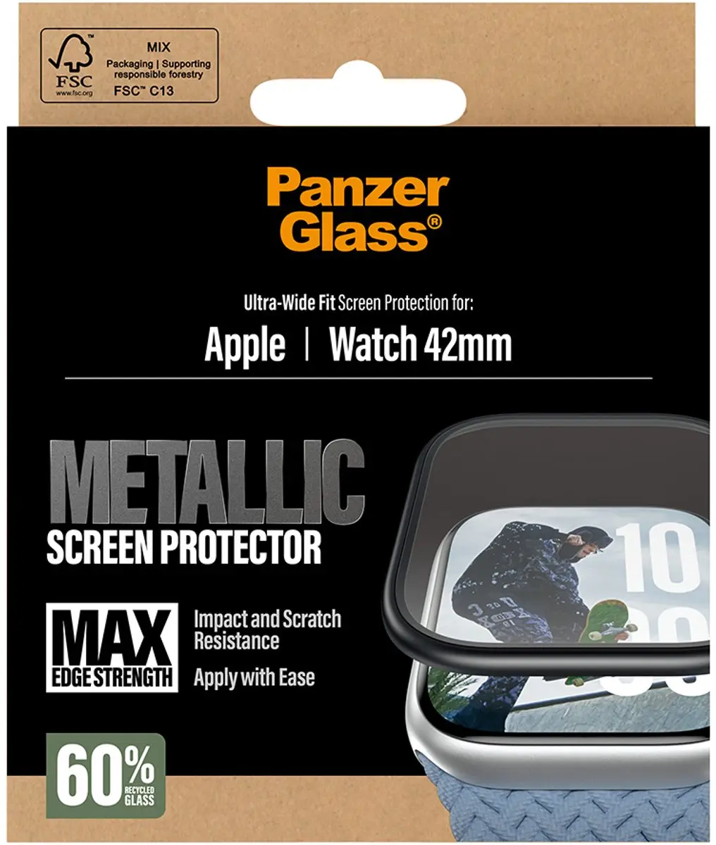 PanzerGlass Apple Watch 42mm Screenprotector - Transparant