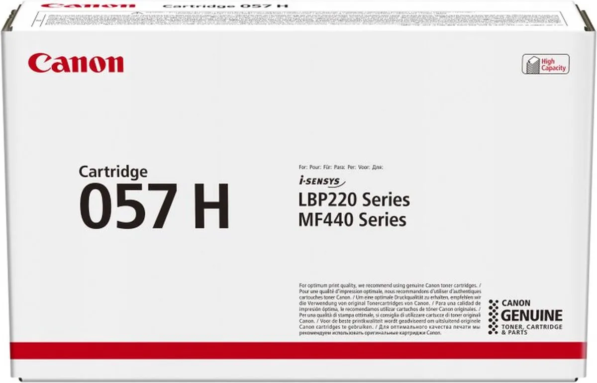 Canon i-SENSYS 057H Toner - Zwart - 10.000 pagina's
