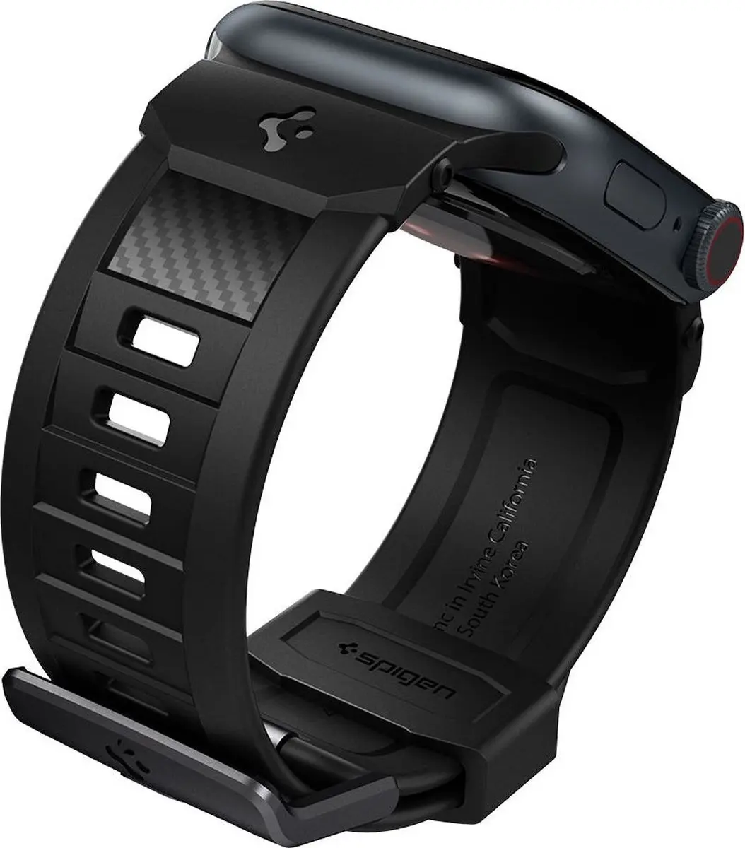 Spigen Rugged Band Apple Watch 42/44/45mm - Zwart - afbeelding 3 van 6
