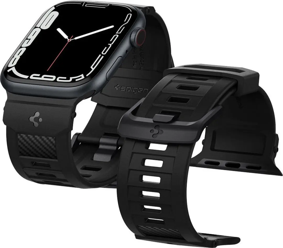 Spigen Rugged Band Apple Watch 42/44/45mm - Zwart - afbeelding 6 van 6