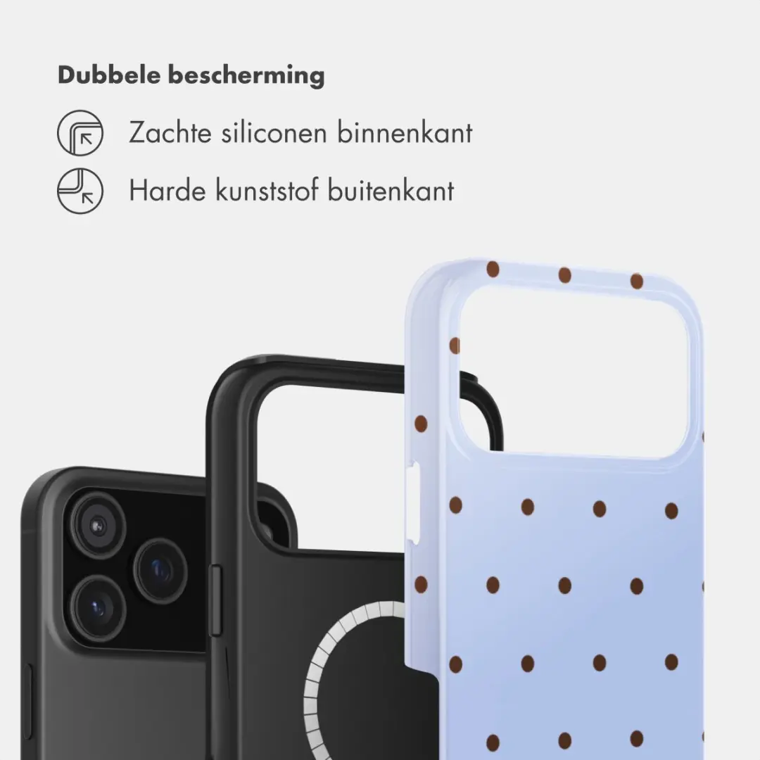 Selencia Hoesje iPhone 17 Pro - Lichtblauw MagSafe