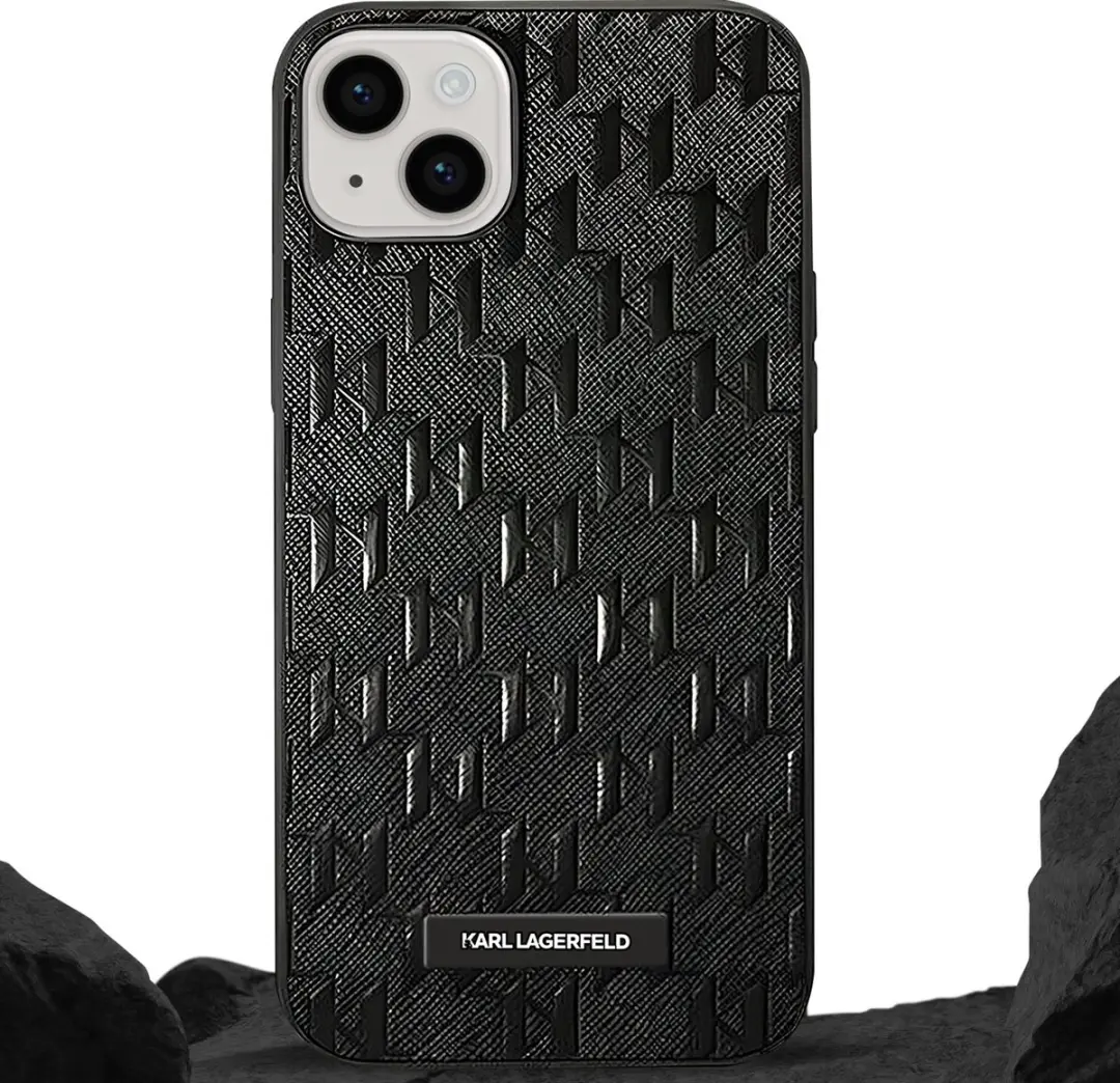 Karl Lagerfeld iPhone 14 Telefoonhoesje Saffiano Zwart