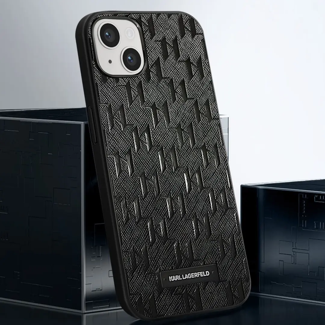 Karl Lagerfeld iPhone 14 Telefoonhoesje Saffiano Zwart