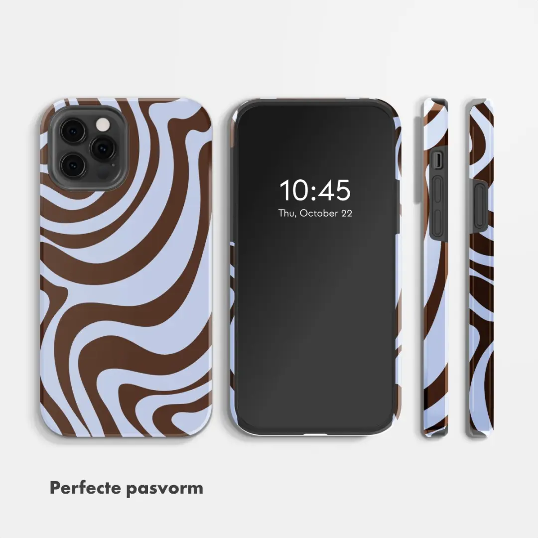 Selencia Hoesje iPhone 12 Pro Dream Swirl Chocolate