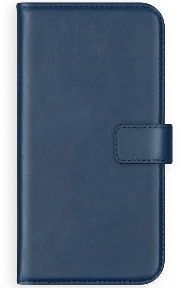 Selencia Hoesje Samsung Galaxy A21s Echt Lederen Bookcase Blauw