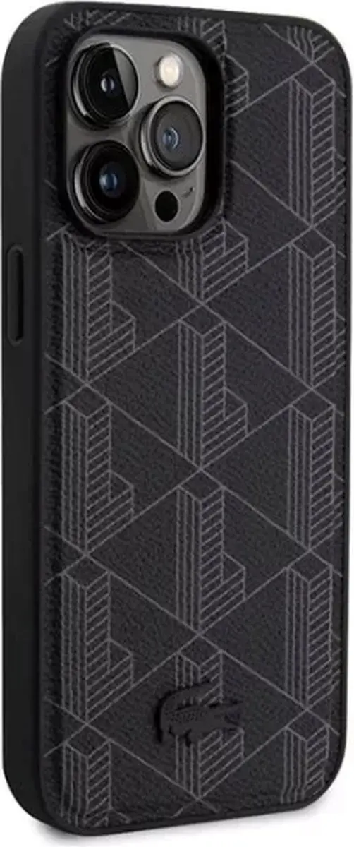 Lacoste iPhone 15 Pro Backcover - MagSafe - Zwart - afbeelding 5 van 6