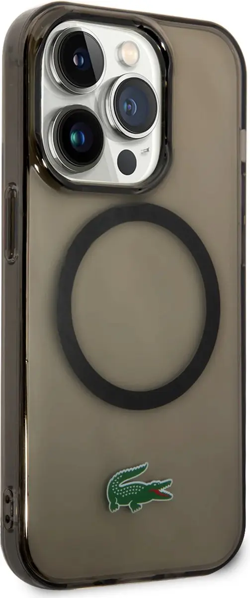 Lacoste iPhone 15 Pro Backcover - MagSafe - Zwart - afbeelding 6 van 6