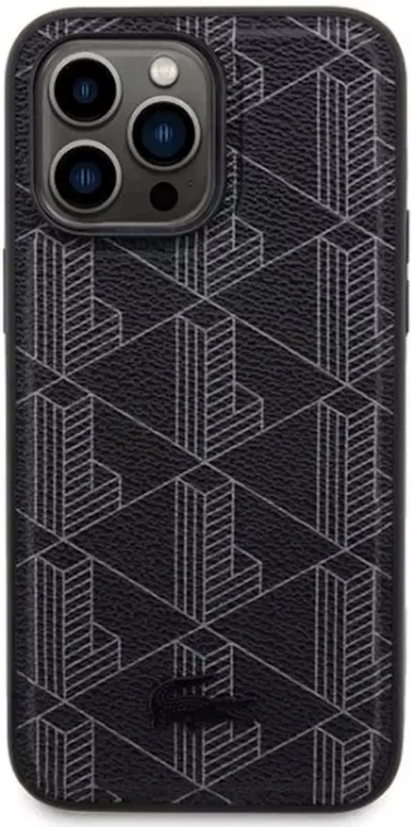 Lacoste iPhone 15 Pro Backcover - MagSafe - Zwart - afbeelding 3 van 6