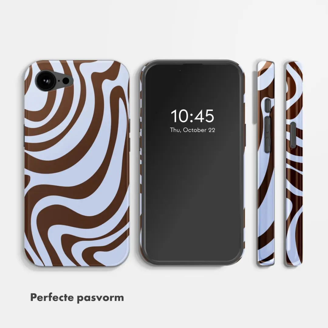 Selencia Hoesje iPhone 16/17 Dream Swirl Chocolate - MagSafe