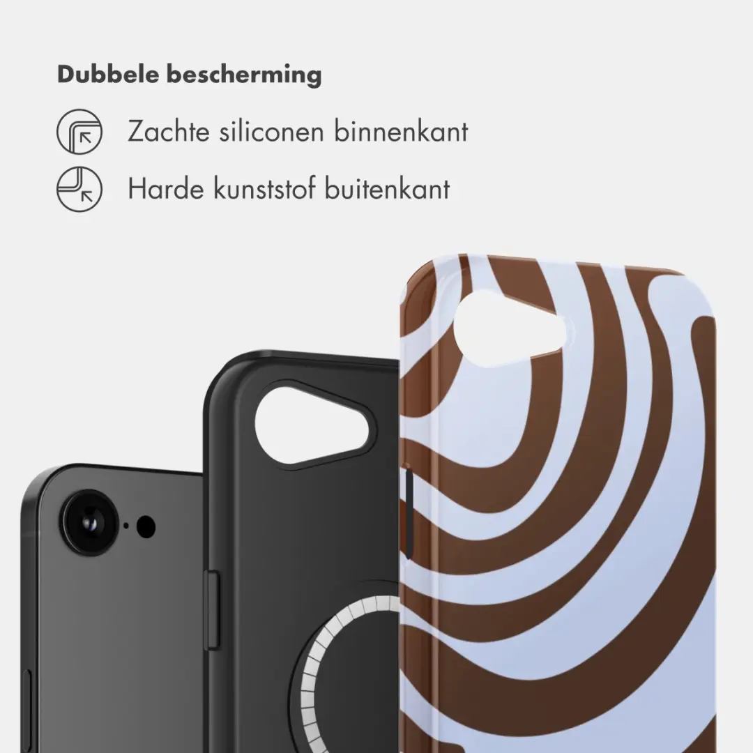 Selencia Hoesje iPhone 16/17 Dream Swirl Chocolate - MagSafe