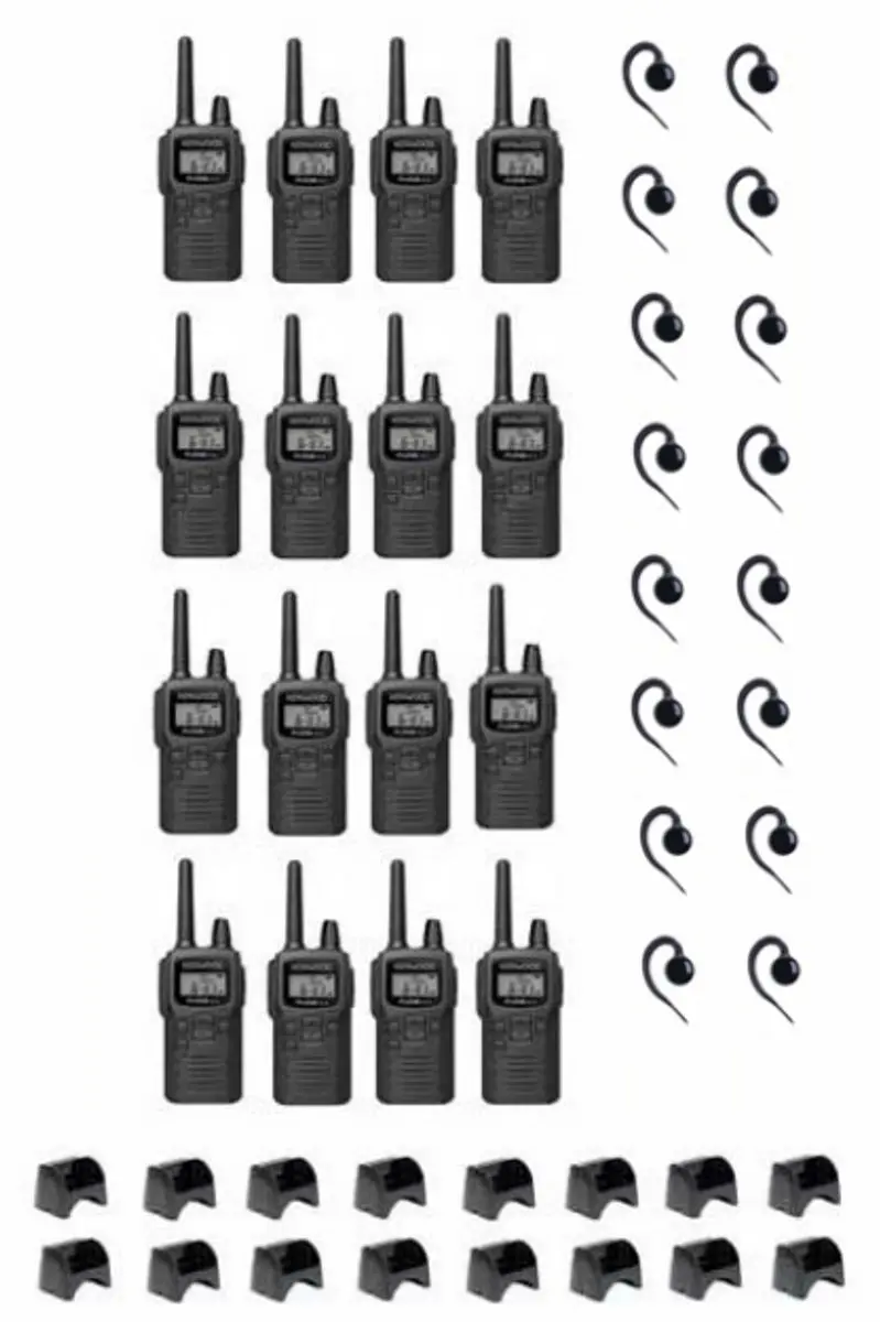 Kenwood PKT-300 ProTalk XLS PMR446 Portofoons - 16 Stuks - Zwart - afbeelding 6 van 6