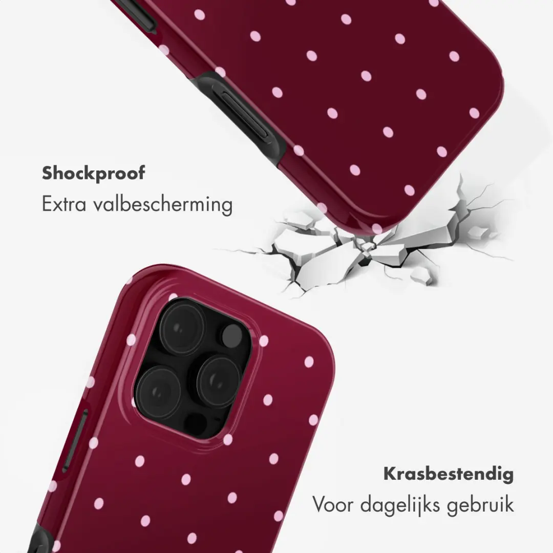 Selencia Hoesje iPhone 16 Pro Max - MagSafe - Donkerrood
