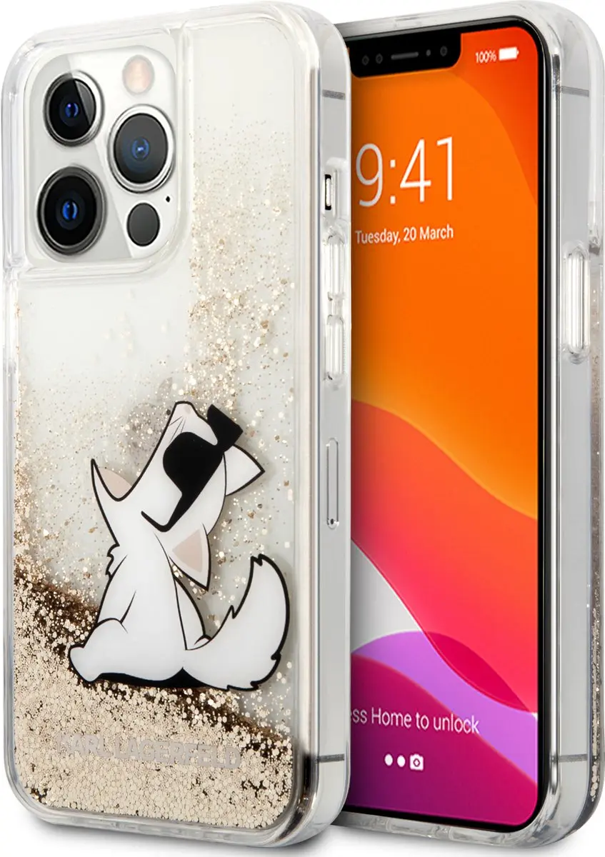 Karl Lagerfeld Liquid Glitter Backcase iPhone 13 Pro Max