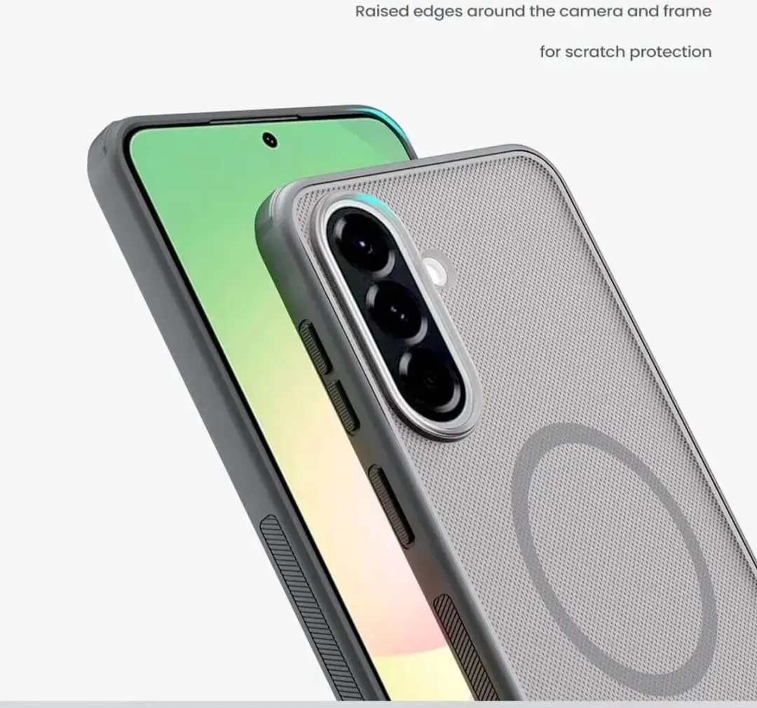 Nillkin Frosted Shield Hoesje Samsung Galaxy A57 - MagSafe/Qi2 - Transparant Zwart