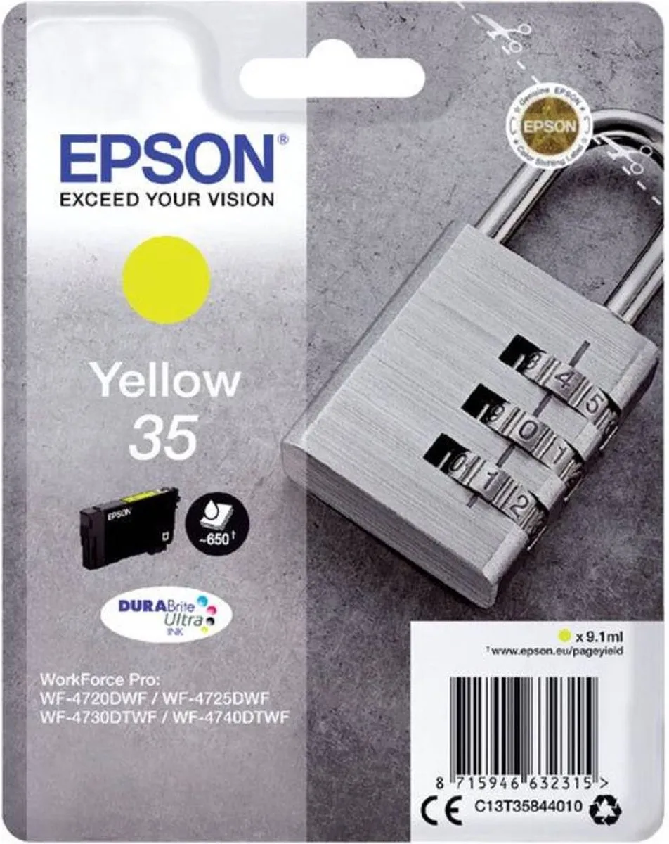 Epson 35 C13T35844010 Inktcartridge - Geel