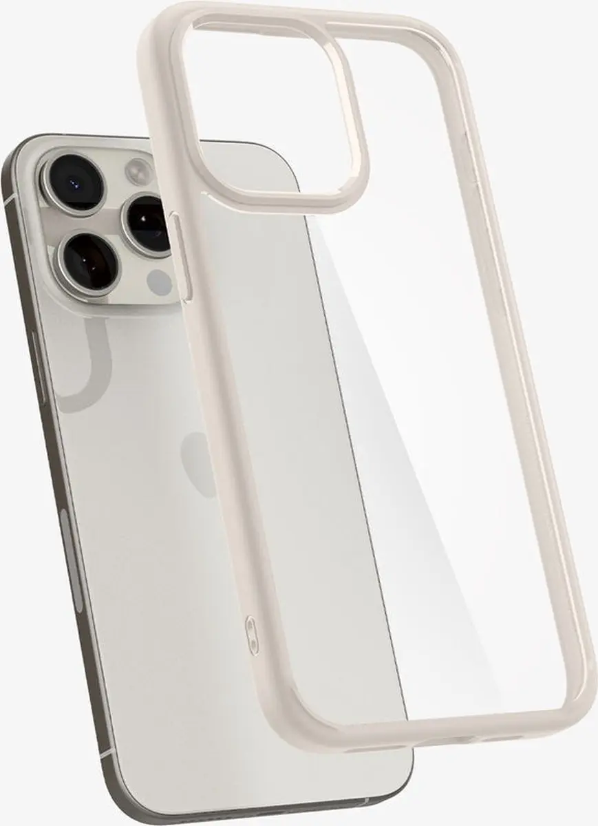 Spigen Ultra Hybrid Hoesje iPhone 15 Pro Max - Titanium - MagSafe - afbeelding 4 van 6