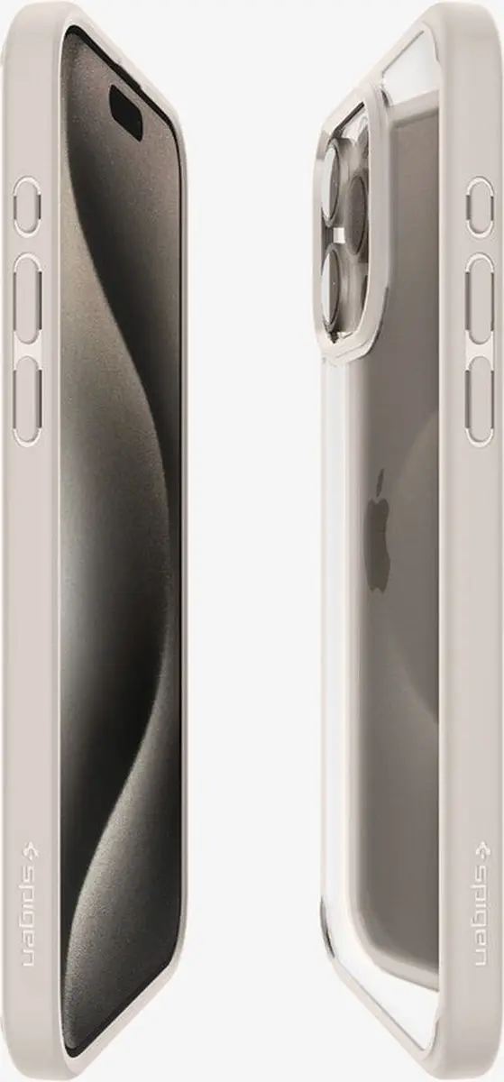 Spigen Ultra Hybrid Hoesje iPhone 15 Pro Max - Titanium - MagSafe - afbeelding 3 van 6