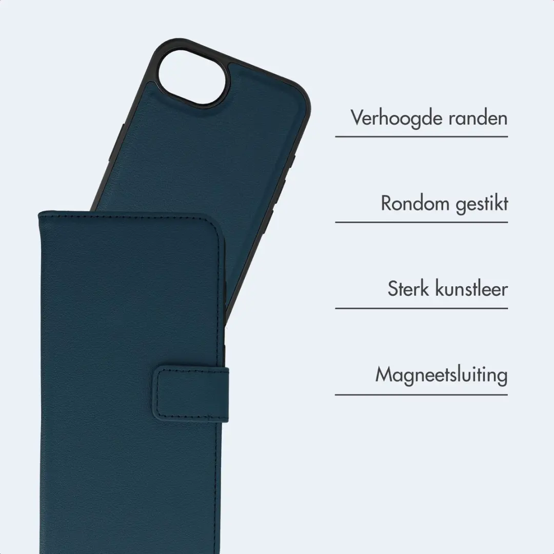 Imoshion iPhone 17/16 Hoesje - 2-in-1 Bookcase Blauw - 3 Pasjes - afbeelding 5 van 6