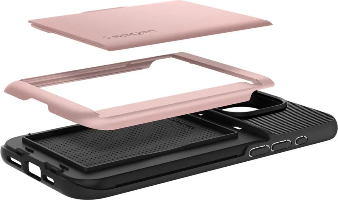 Spigen Slim Armor CS ACS06729 Hoesje iPhone 15 Pro - Roze Goud - afbeelding 2 van 6
