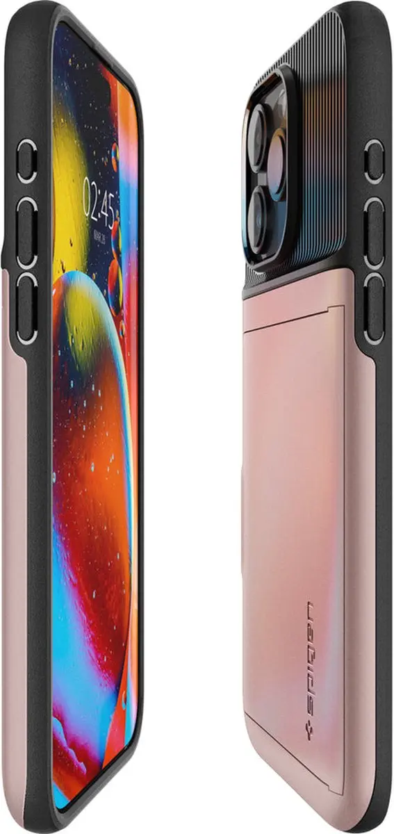 Spigen Slim Armor CS ACS06729 Hoesje iPhone 15 Pro - Roze Goud - afbeelding 3 van 6