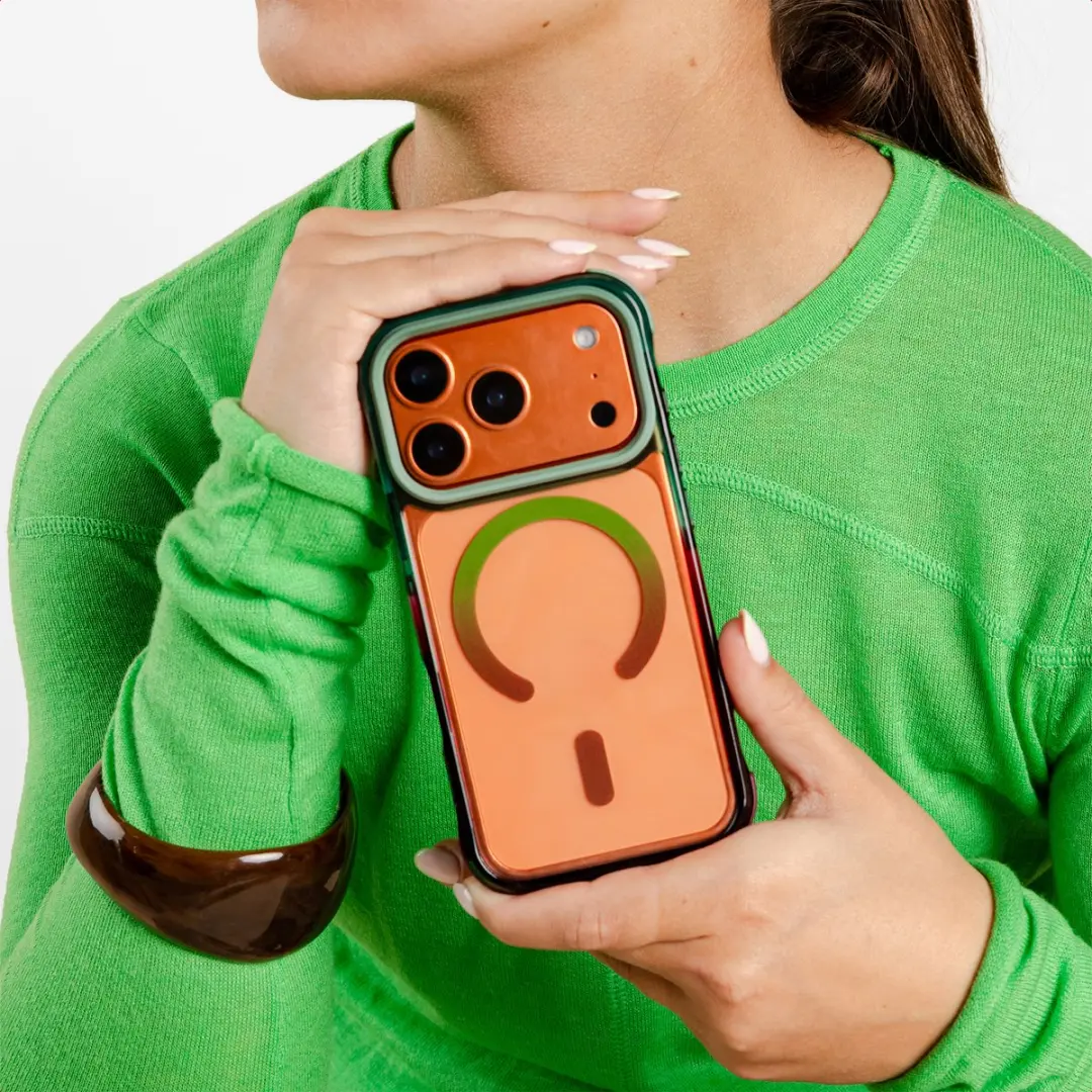 Selencia iPhone 17 Pro Max Hoesje - Gradient Groen/Bruin - afbeelding 6 van 6