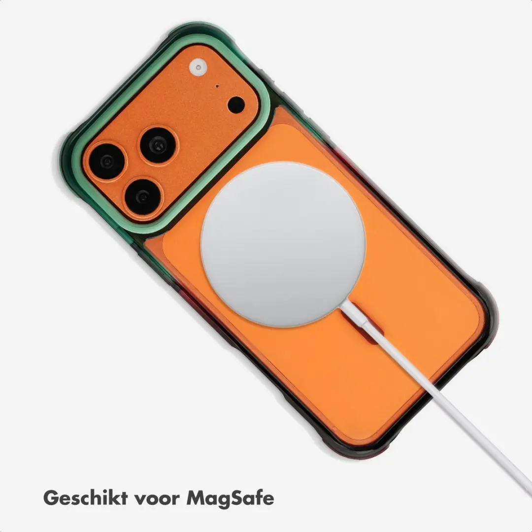 Selencia iPhone 17 Pro Max Hoesje - Gradient Groen/Bruin