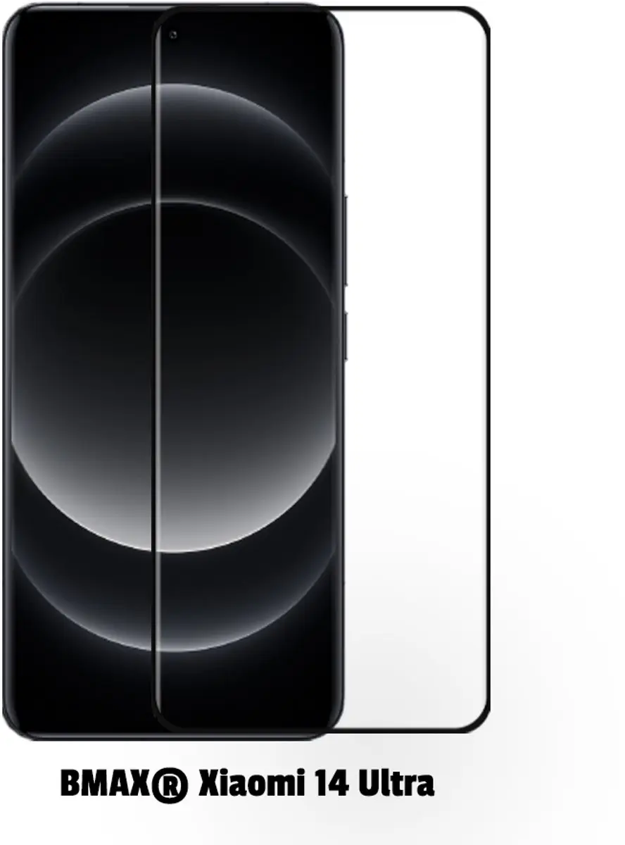 BMAX Xiaomi 14 Ultra Glas Screenprotector 2 Stuks - Zwart