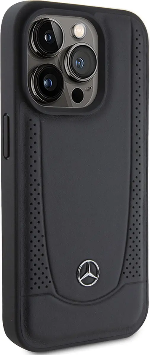 Mercedes-Benz iPhone 15 Pro Hoesje - Effen Zwart