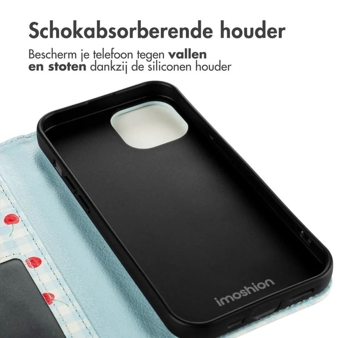 Imoshion iPhone 15 Hoesje Cherry Check - 3 Pasjes - afbeelding 6 van 6
