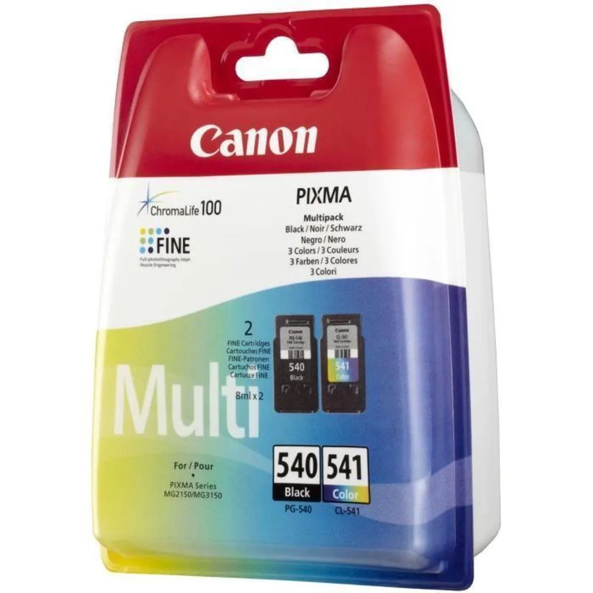 Canon PG-540/CL-541 Inktcartridges - 180 pagina's - Zwart & Kleur