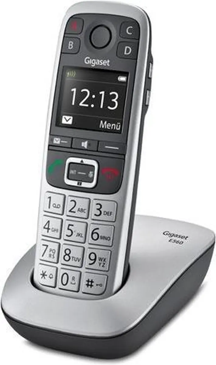 Gigaset E560 DECT Telefoon - Zwart/Zilver