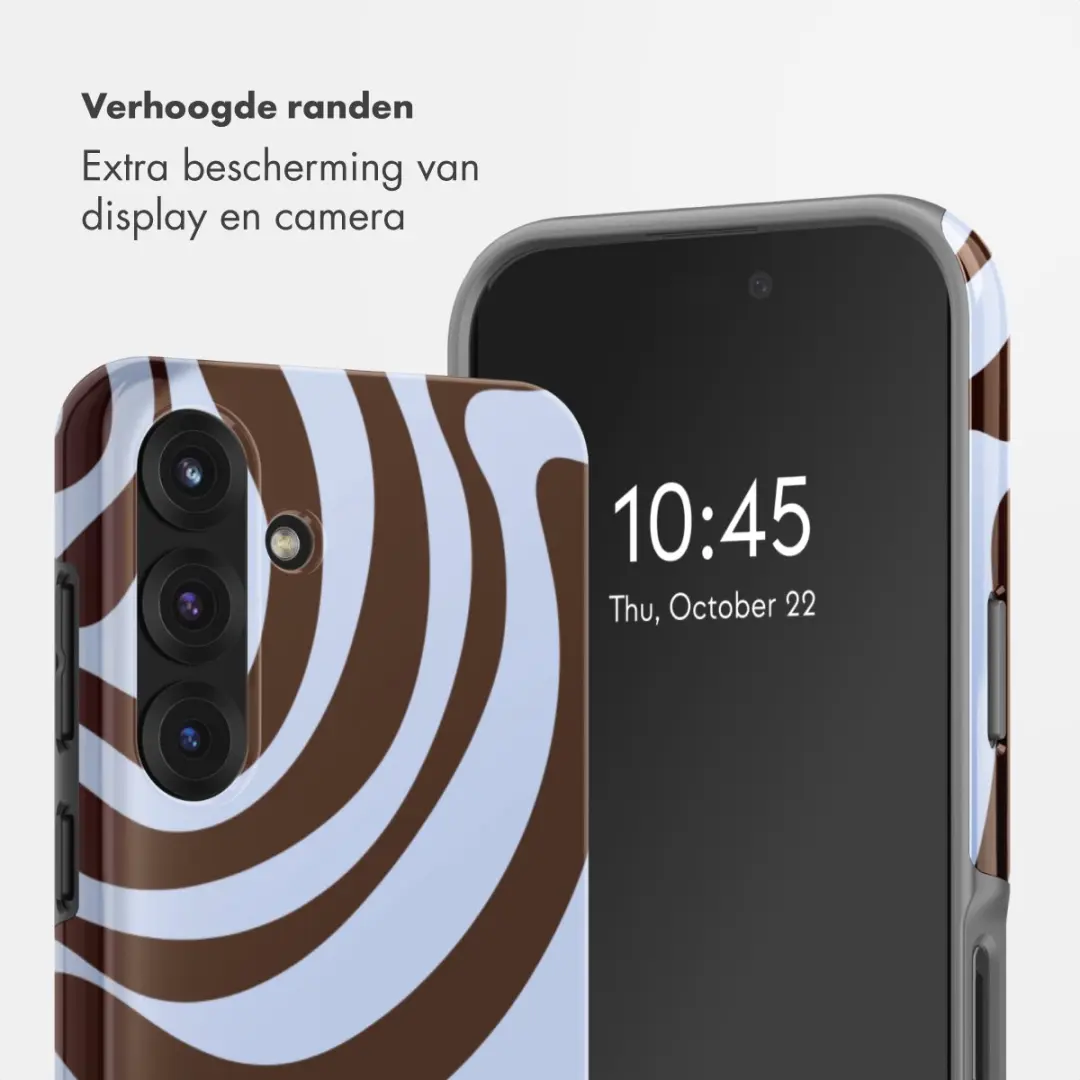 Selencia Hoesje Samsung Galaxy S25 FE Dream Swirl Chocolate
