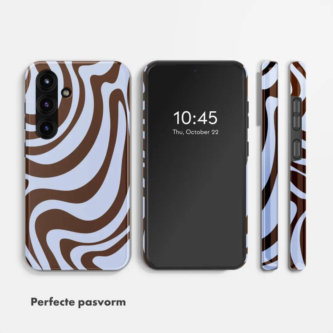 Selencia Hoesje Samsung Galaxy S25 FE Dream Swirl Chocolate