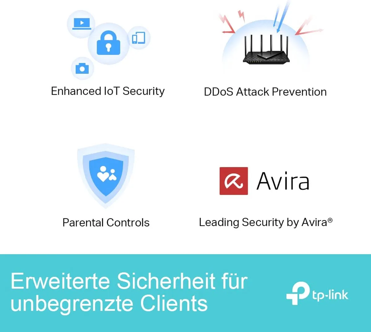TP-Link Archer AX73 WiFi 6 Router - 5400 Mbps - Zwart - afbeelding 6 van 6