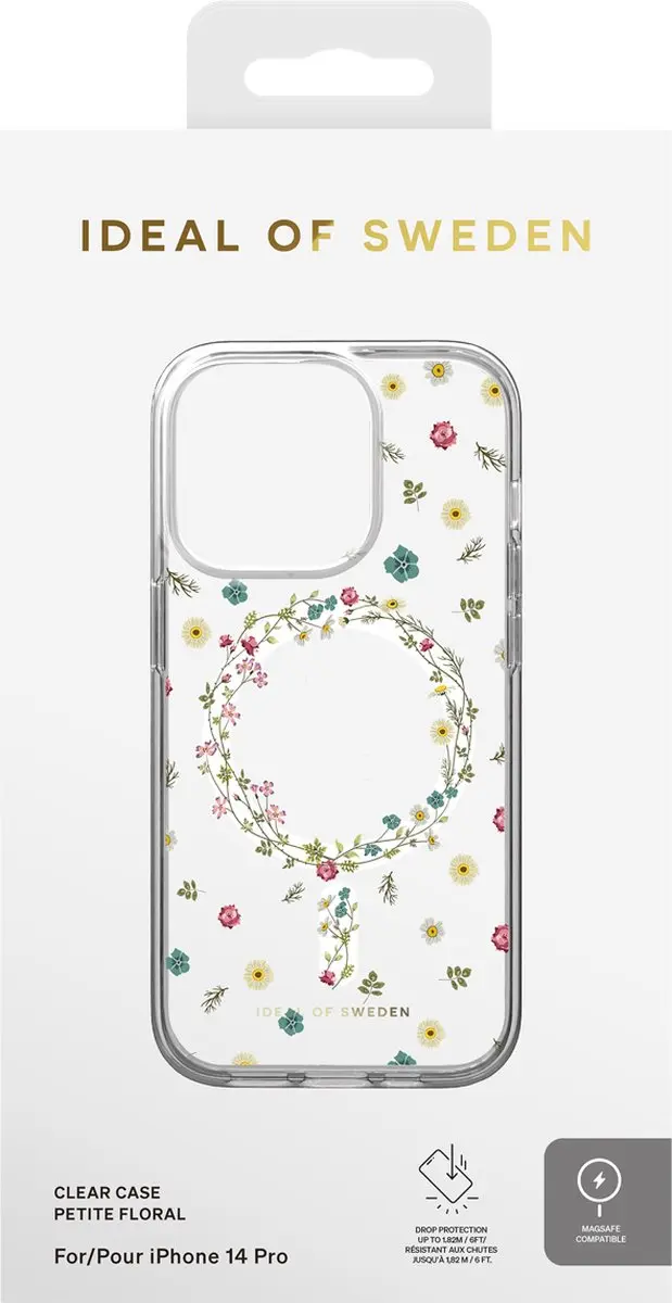 iDeal of Sweden Clear Case iPhone 14 Pro Petite Floral - MagSafe
