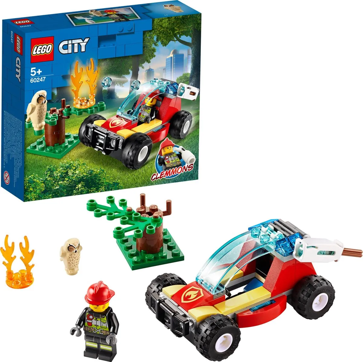 LEGO City Brandweer Bosbrand 60247 - 6 Minifiguren